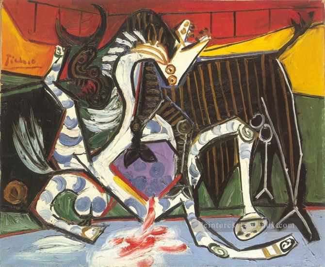 Bullfight 1923 cubism Pablo Picasso Peintures à l'huile